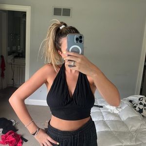 Tie halter top